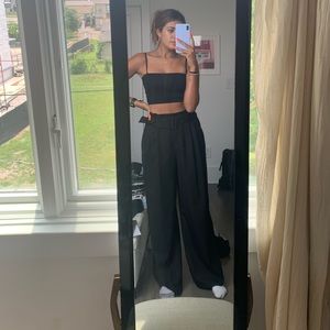 Black Loose Work Pants
